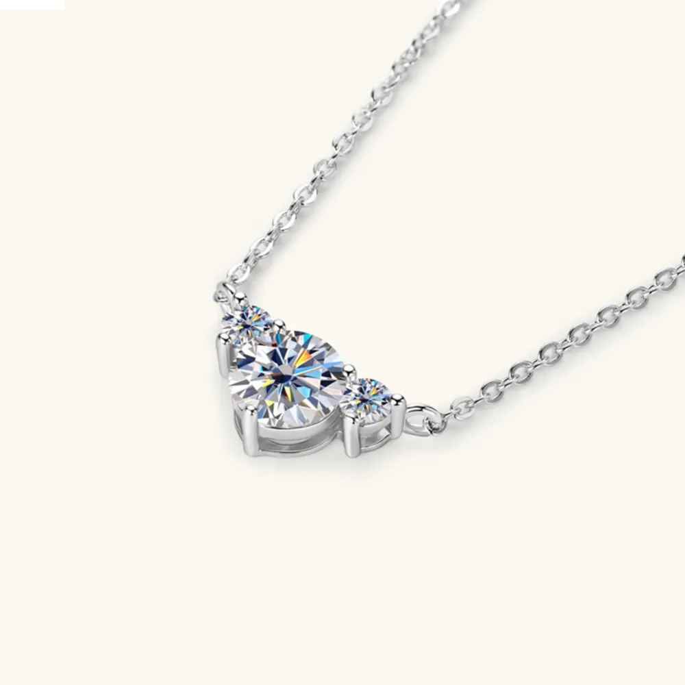 1.2 Carat Moissanite 925 Sterling Silver Necklace - Image 8