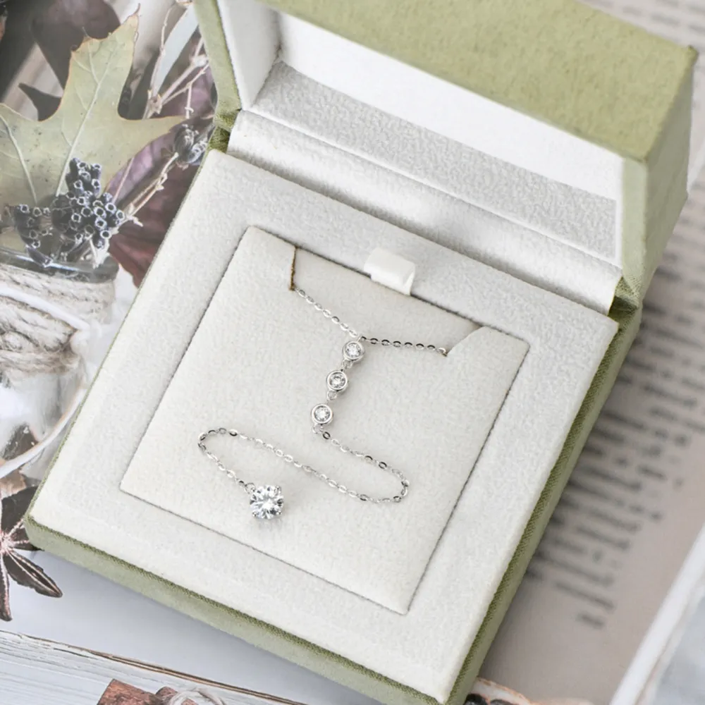 1.3 Carat Moissanite 925 Sterling Silver Drop Necklace - Image 6