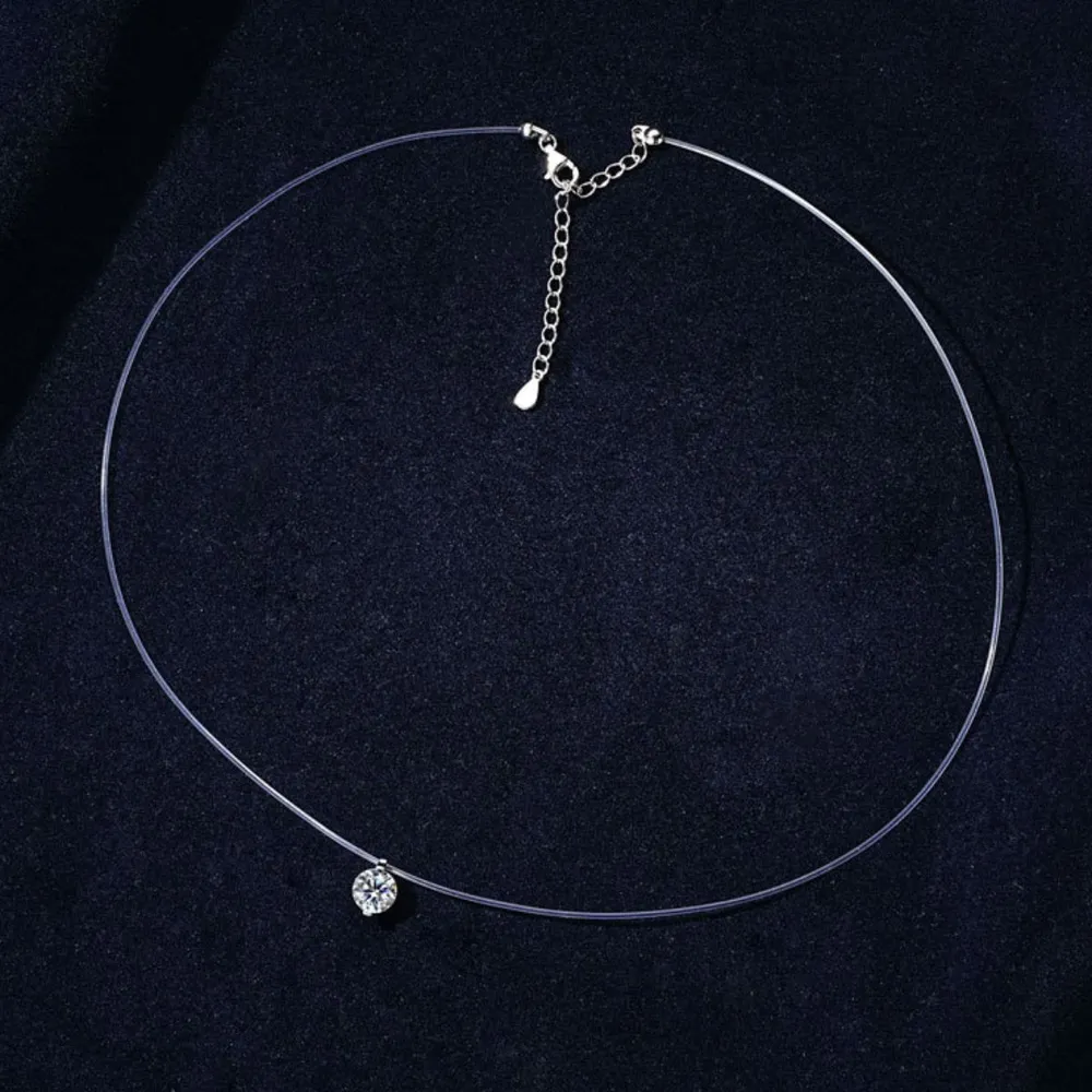 1 Carat Moissanite 925 Sterling Silver Necklace - Image 6