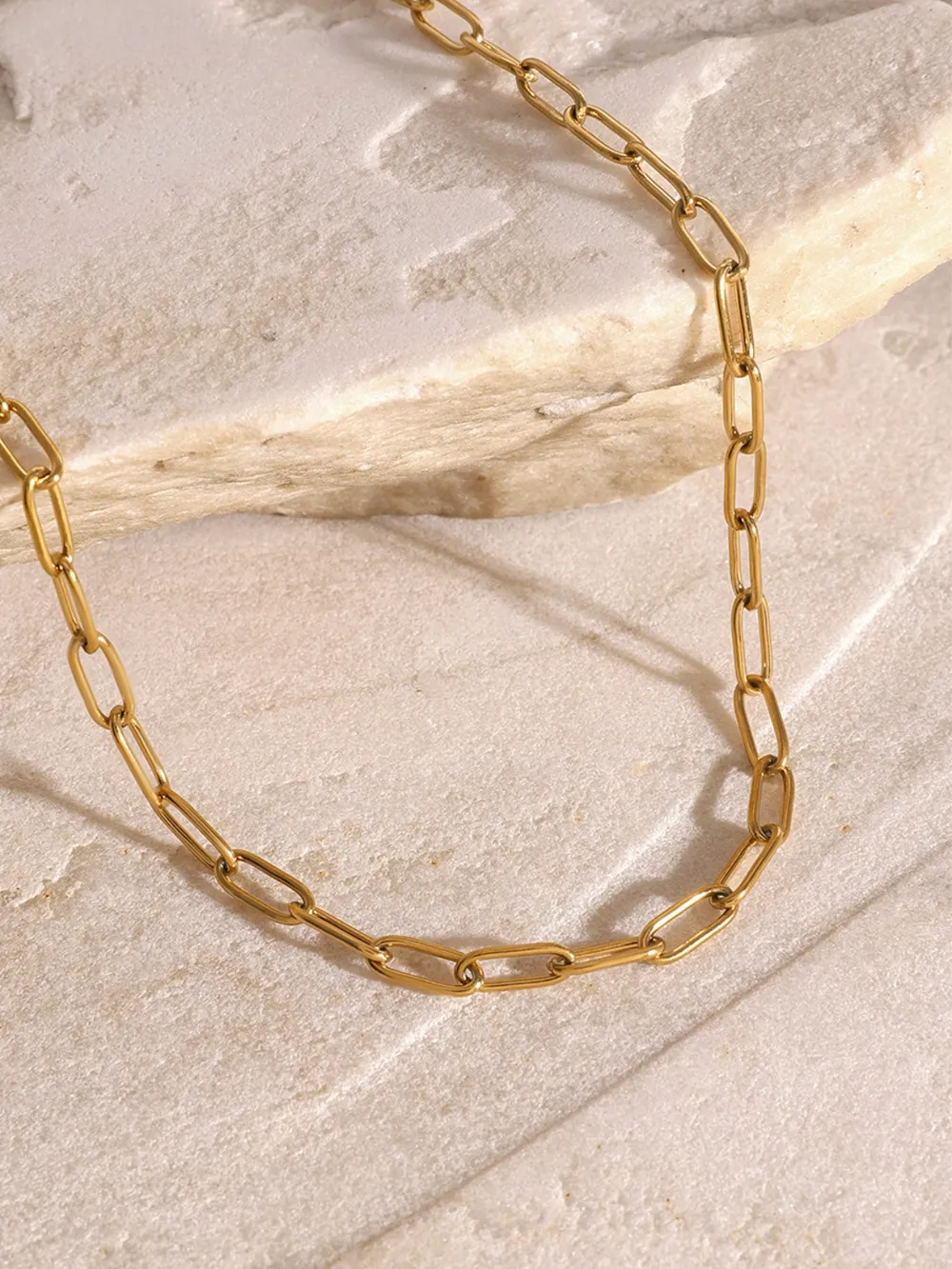 18K Gold-Plated Stainless Steel Double-Layered Necklace - Image 6
