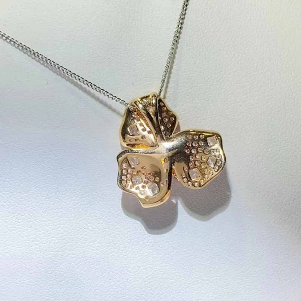 2 Carat Moissanite 925 Sterling Silver Pendant Necklace - Image 2