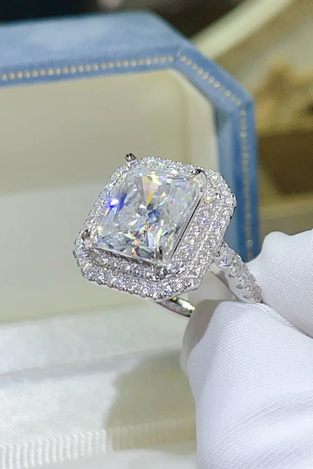2 Carat Moissanite 925 Sterling Silver Ring - Image 3