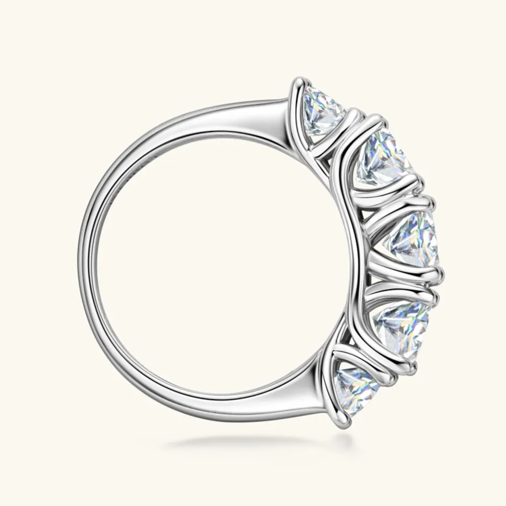 3.6 Carat Moissanite 925 Sterling Silver Ring - Image 3