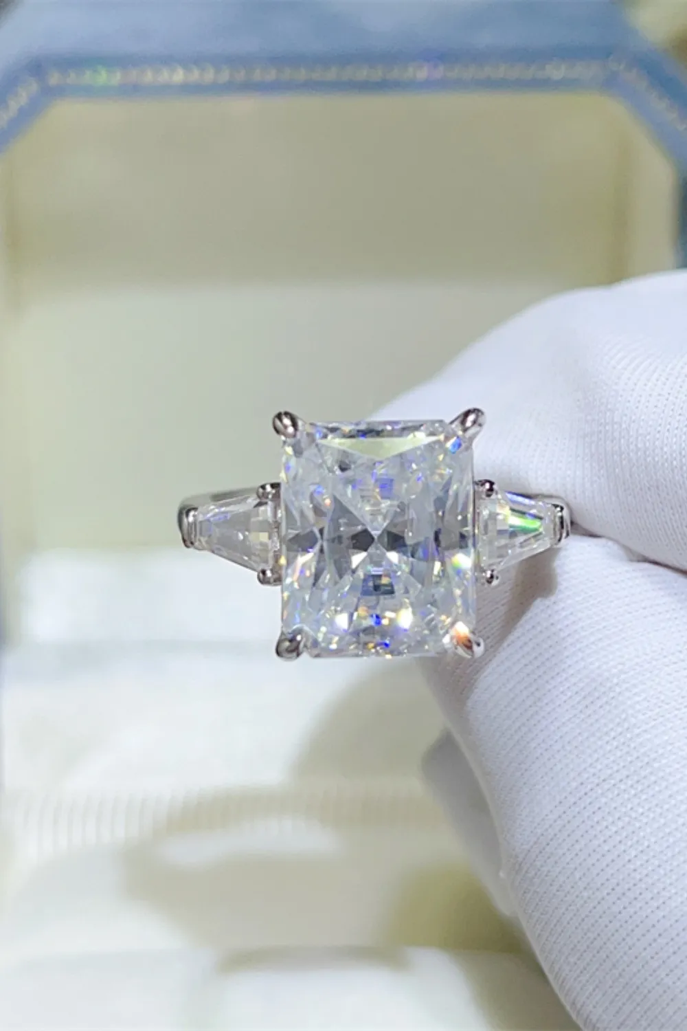5 Carat Moissanite 925 Sterling Silver Ring - Image 2