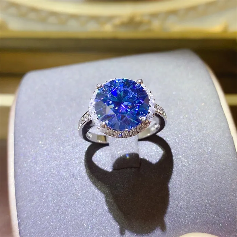 5 Carat Moissanite 925 Sterling Silver Ring - Image 2