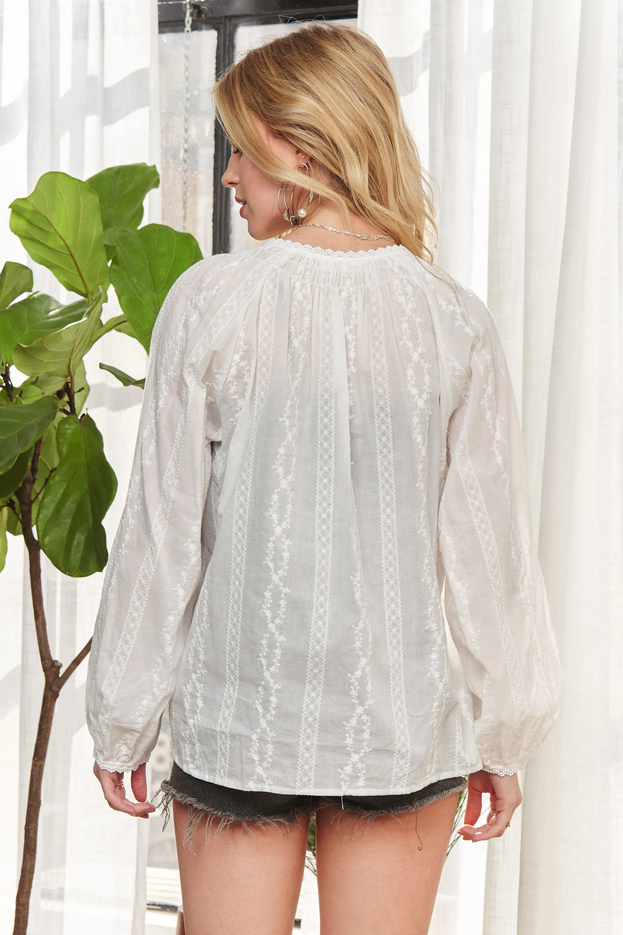 ADORA Cotton Peasant Top - Image 18