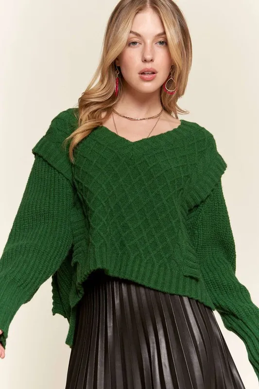 ADORA Ruffle Detail Adorable Sweater - Image 6