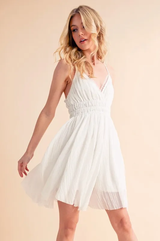 Lace Detail Mini Cami Dress - Image 5