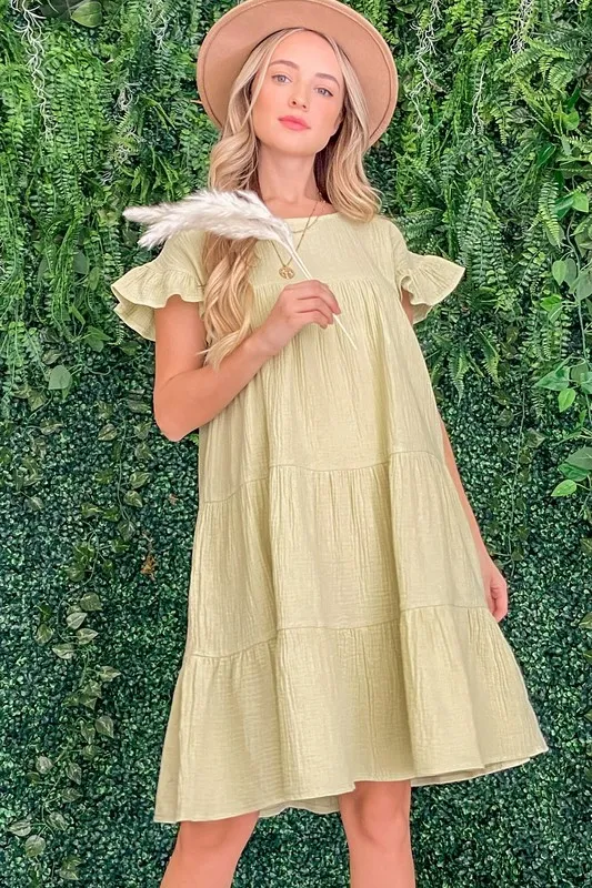 And The Why Cotton Gauze Baby Doll Casual Dress - Image 7
