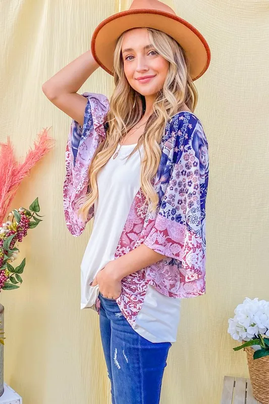 And The WhyFloral Print Bell Sleeve Top - Image 9