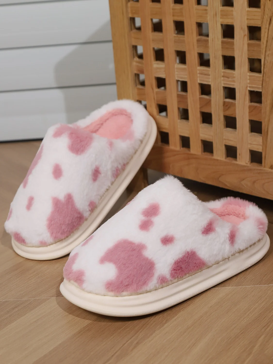 Animal Print Faux Fur Slippers - Image 10