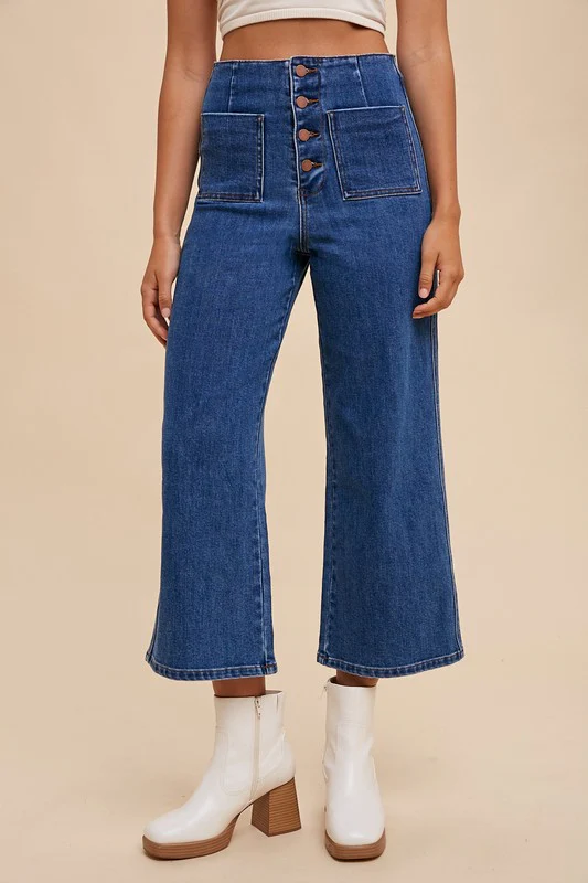 Annie Wear Button Fly High Waist Jeans - Image 2