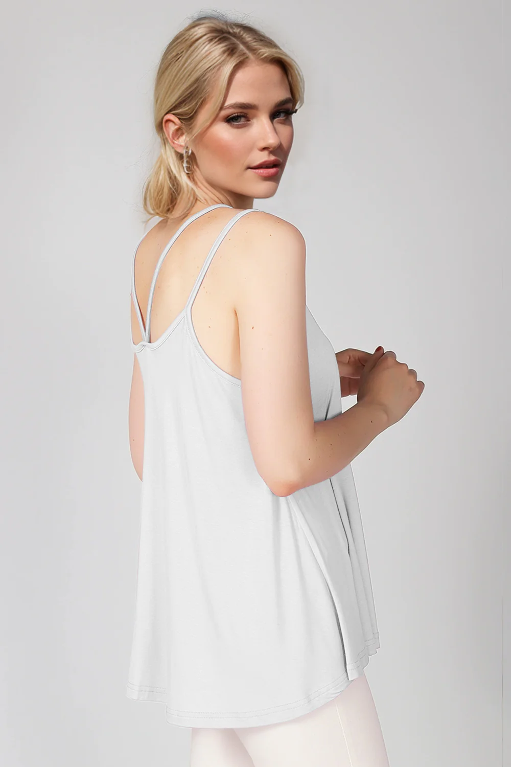 Basic Bae Bamboo Scoop Neck Double Spaghetti Straps Cami - Image 6