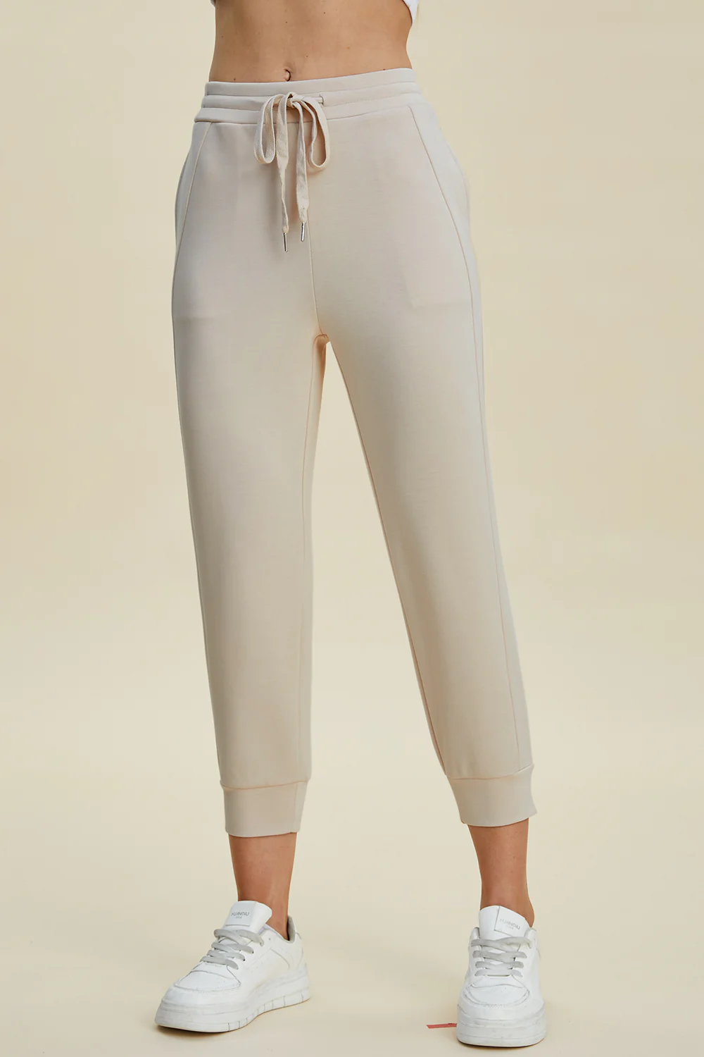 Basic Bae Full Size Air Scuba Drawstring High Waist Cropped Pants - Image 2