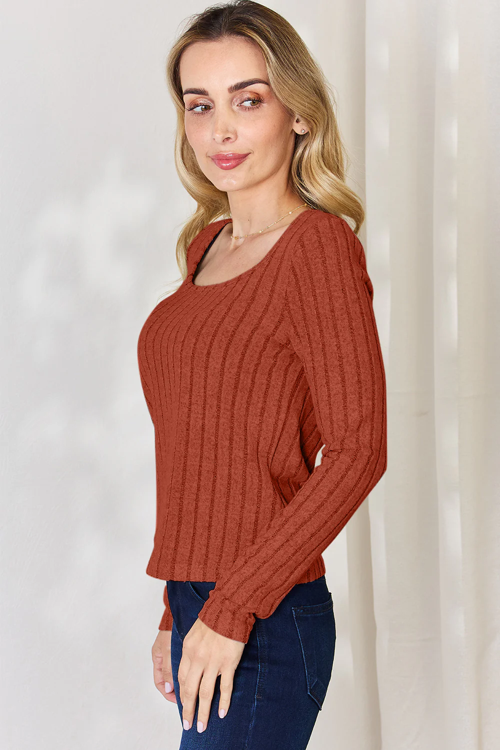 Basic Bae Full Size Ribbed Long Sleeve T-Shirt - Image 16