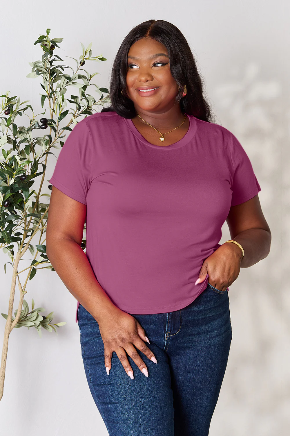 Basic Bae Full Size Round Neck Short Sleeve T-Shirt - Image 14