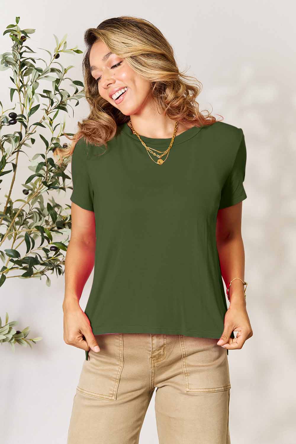 Basic Bae Full Size Round Neck Short Sleeve T-Shirt - Image 19