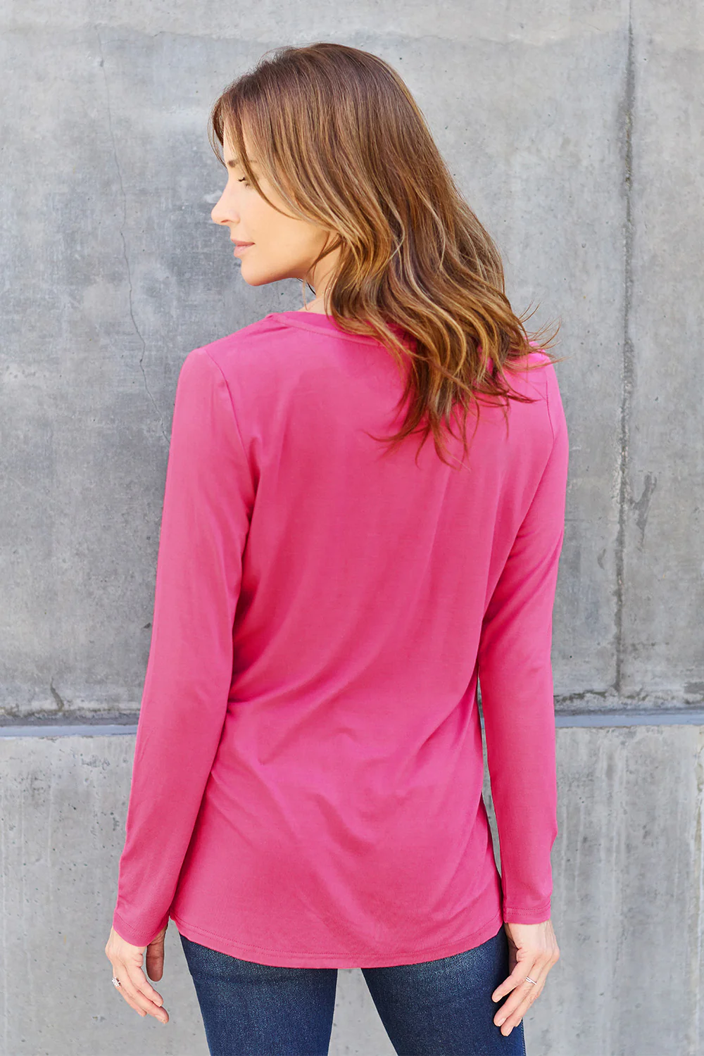 Basic Bae Full Size V-Neck Long Sleeve Top - Image 11