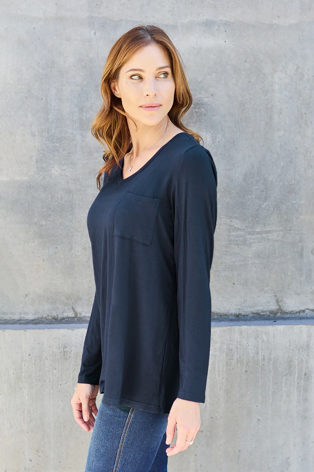 Basic Bae Full Size V-Neck Long Sleeve Top - Image 16