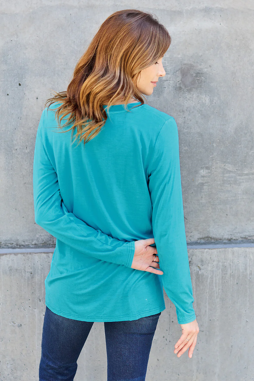 Basic Bae Full Size V-Neck Long Sleeve Top - Image 27