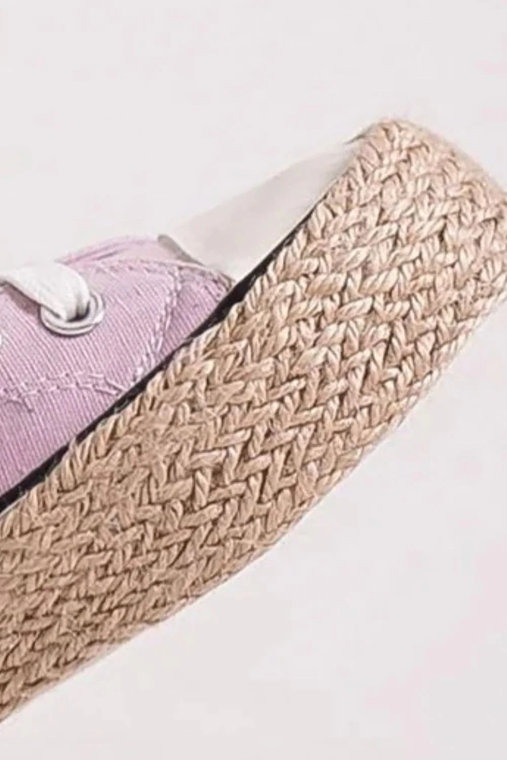 Beast Fashion Lace Up Woven Espadrille Sole Sneakers - Image 3