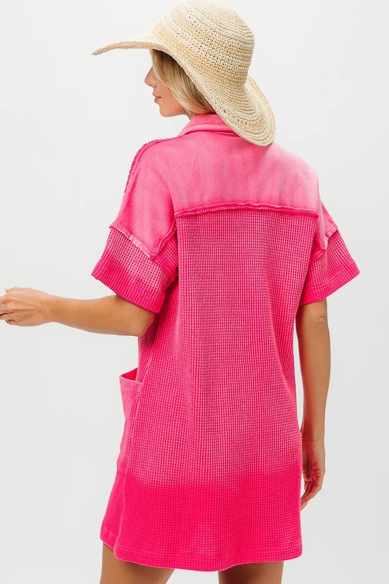BiBi Dip Dye Mineral Washed Knit Dress - Image 4