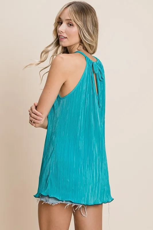 BiBi Pleating Knit Halter Neck Top - Image 6