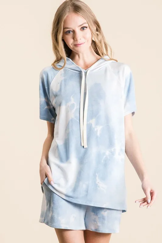BiBi Tie Dye French Terry Hoodie Top and Bottom Set - Image 6