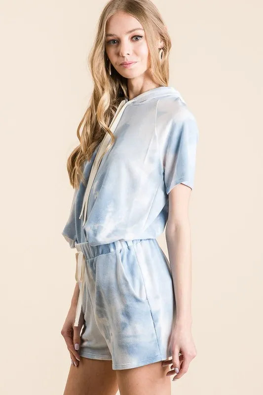 BiBi Tie Dye French Terry Hoodie Top and Bottom Set - Image 7