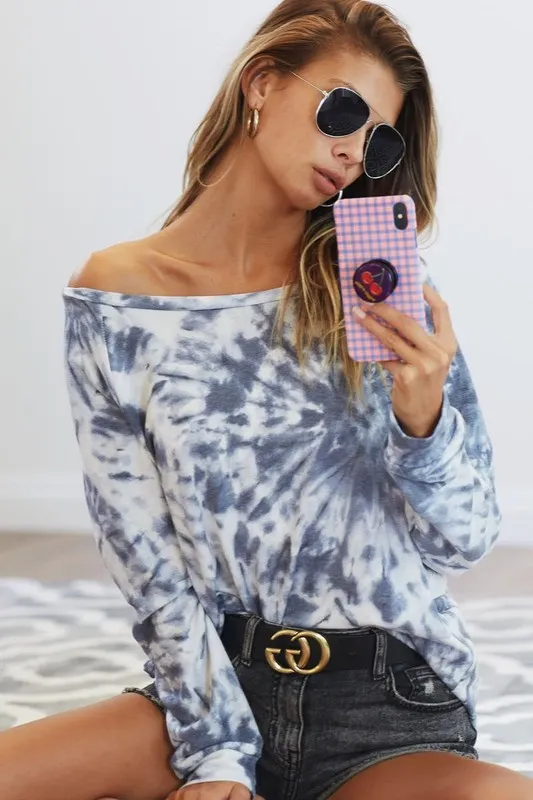 BiBi Tie Dye Print Terry T-Shirt - Image 3