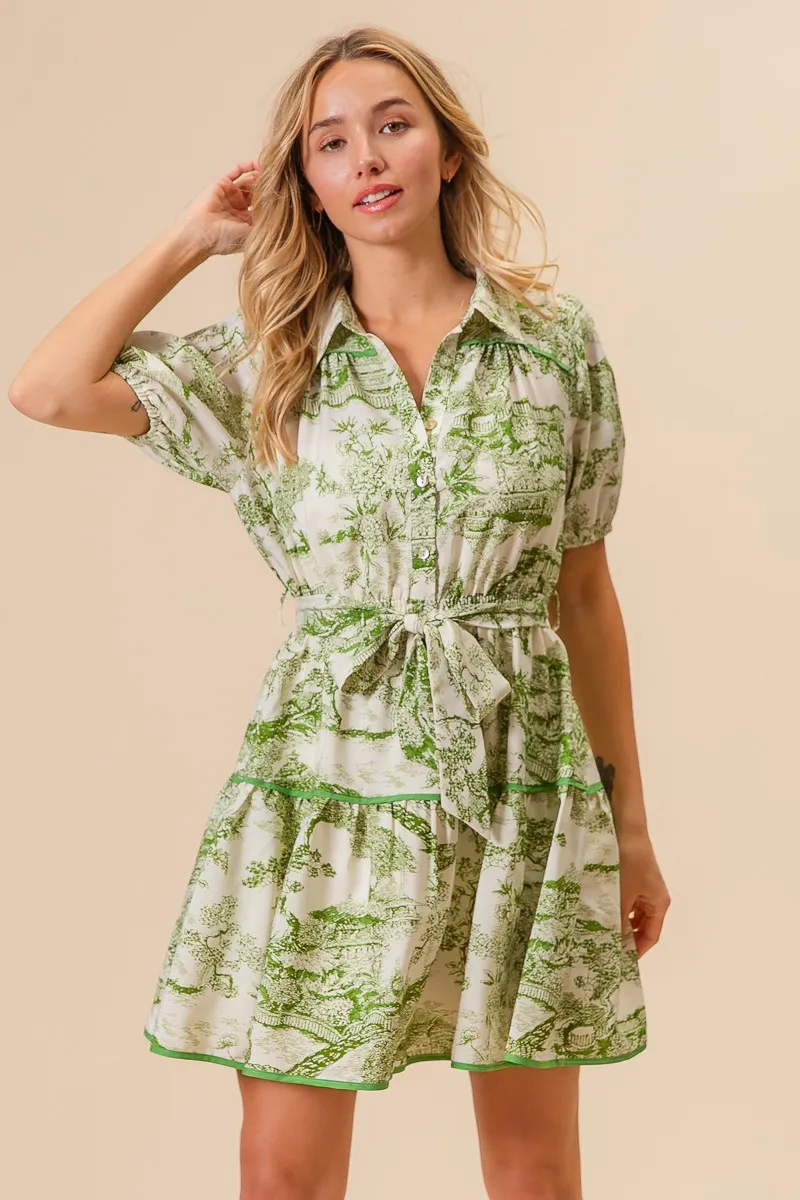 BiBi Woven Printed Tiered Dress - Image 14