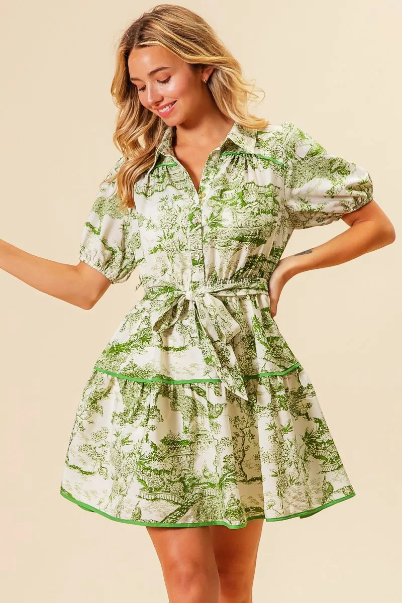 BiBi Woven Printed Tiered Dress - Image 16