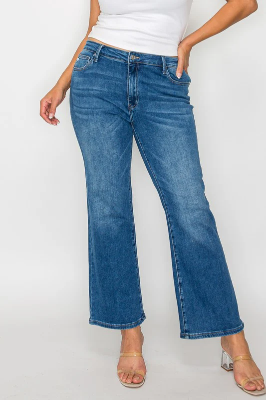 bytos Full Size Cat's Whiskers Mid Rise Ankle Jeans - Image 10