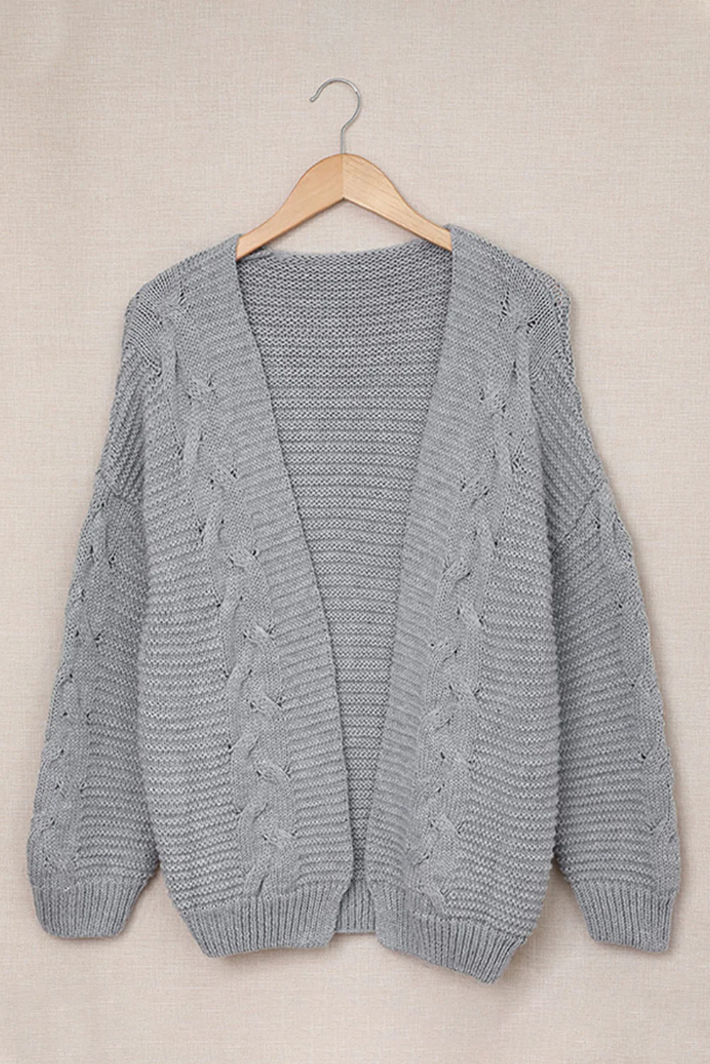 Cable-Knit Open Front Cardigan - Image 23