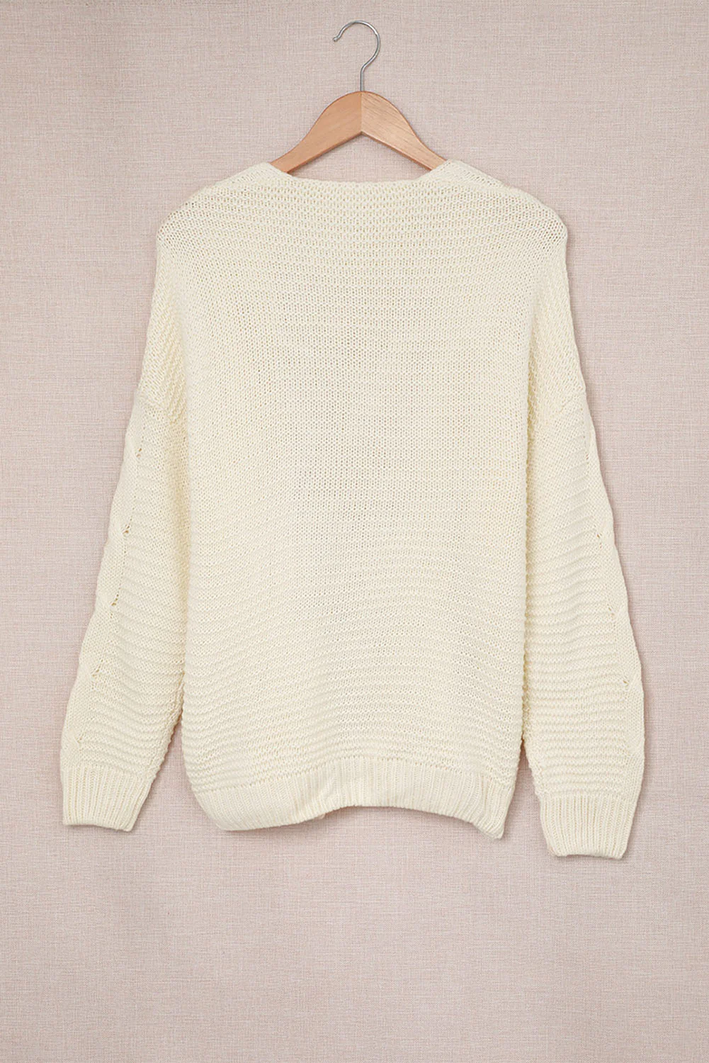 Cable-Knit Open Front Cardigan - Image 4