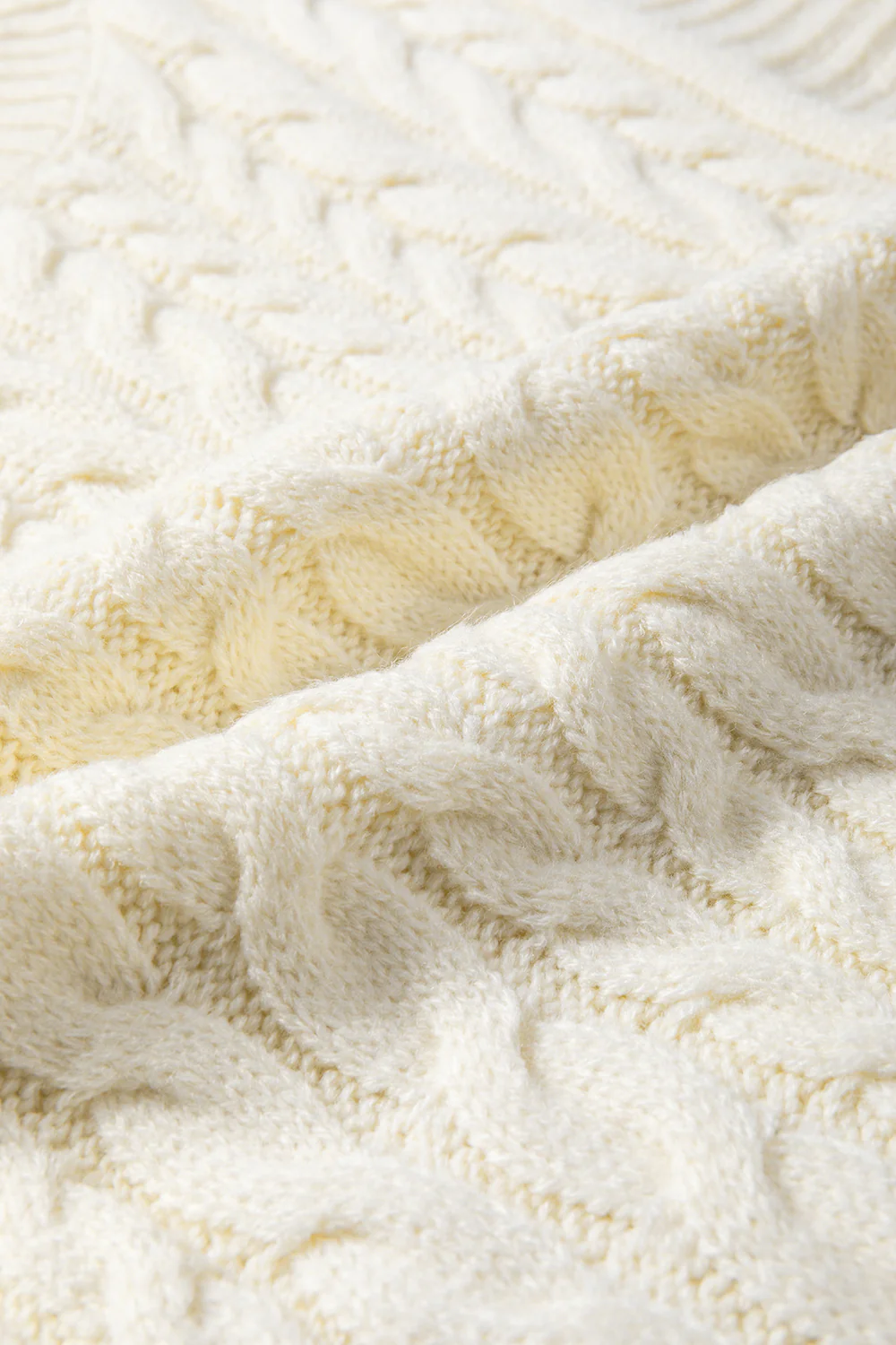 Cable Knit Turtleneck Sweater Vest - Image 13