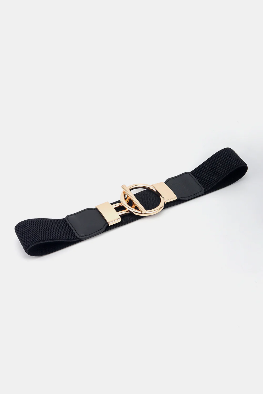 Circle Shape Buckle Zinc Alloy Buckle PU Leather Belt - Image 5