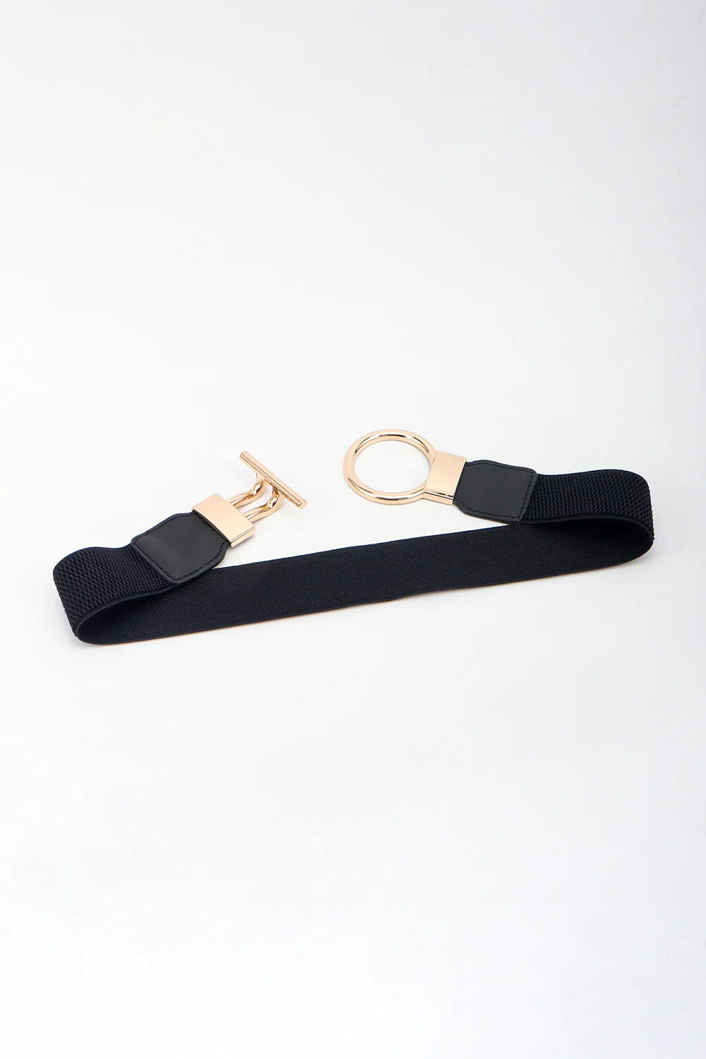 Circle Shape Buckle Zinc Alloy Buckle PU Leather Belt - Image 6