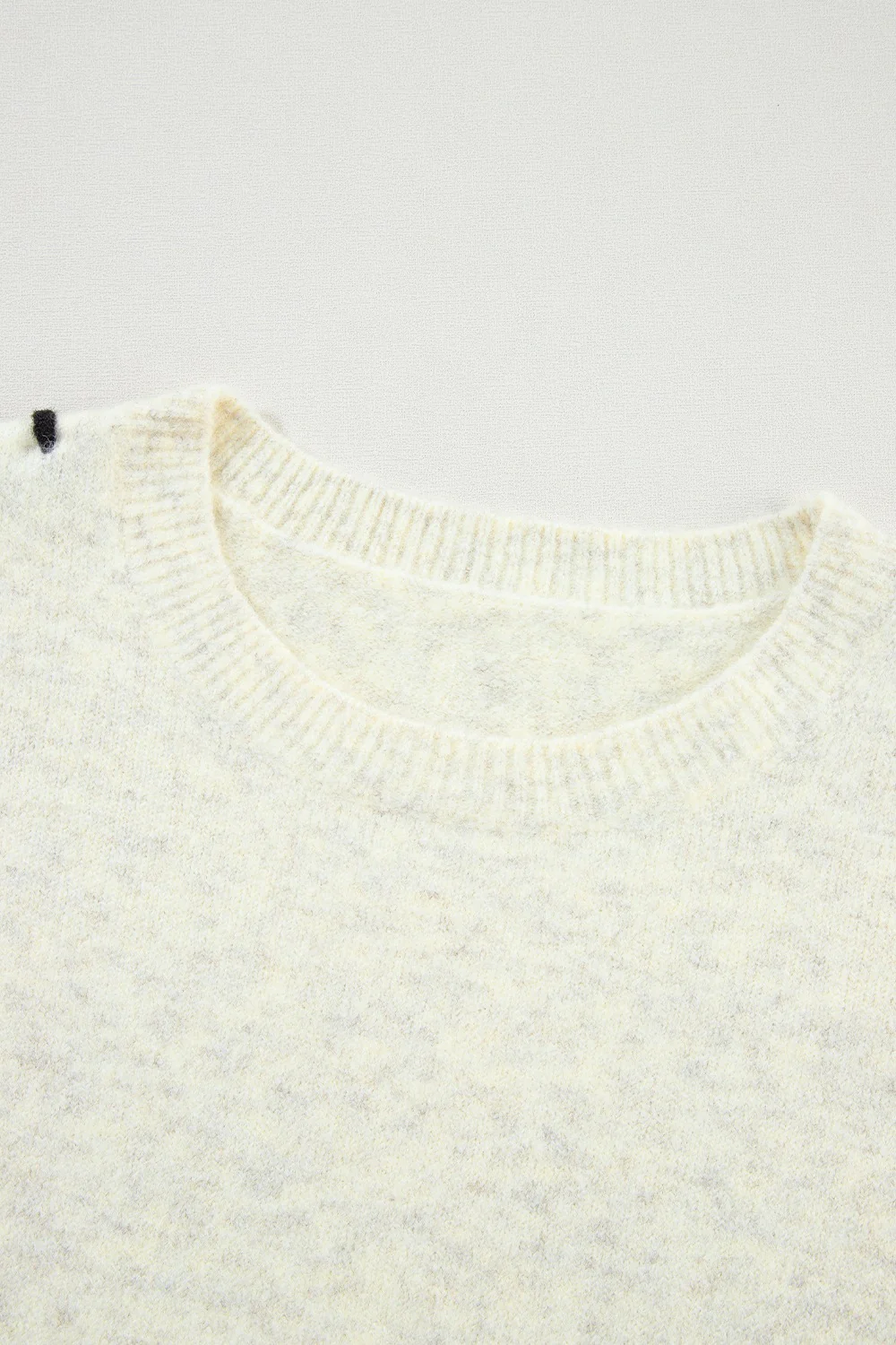 Contrast Stitch Detail Ribbed Trim Sweater - Image 8