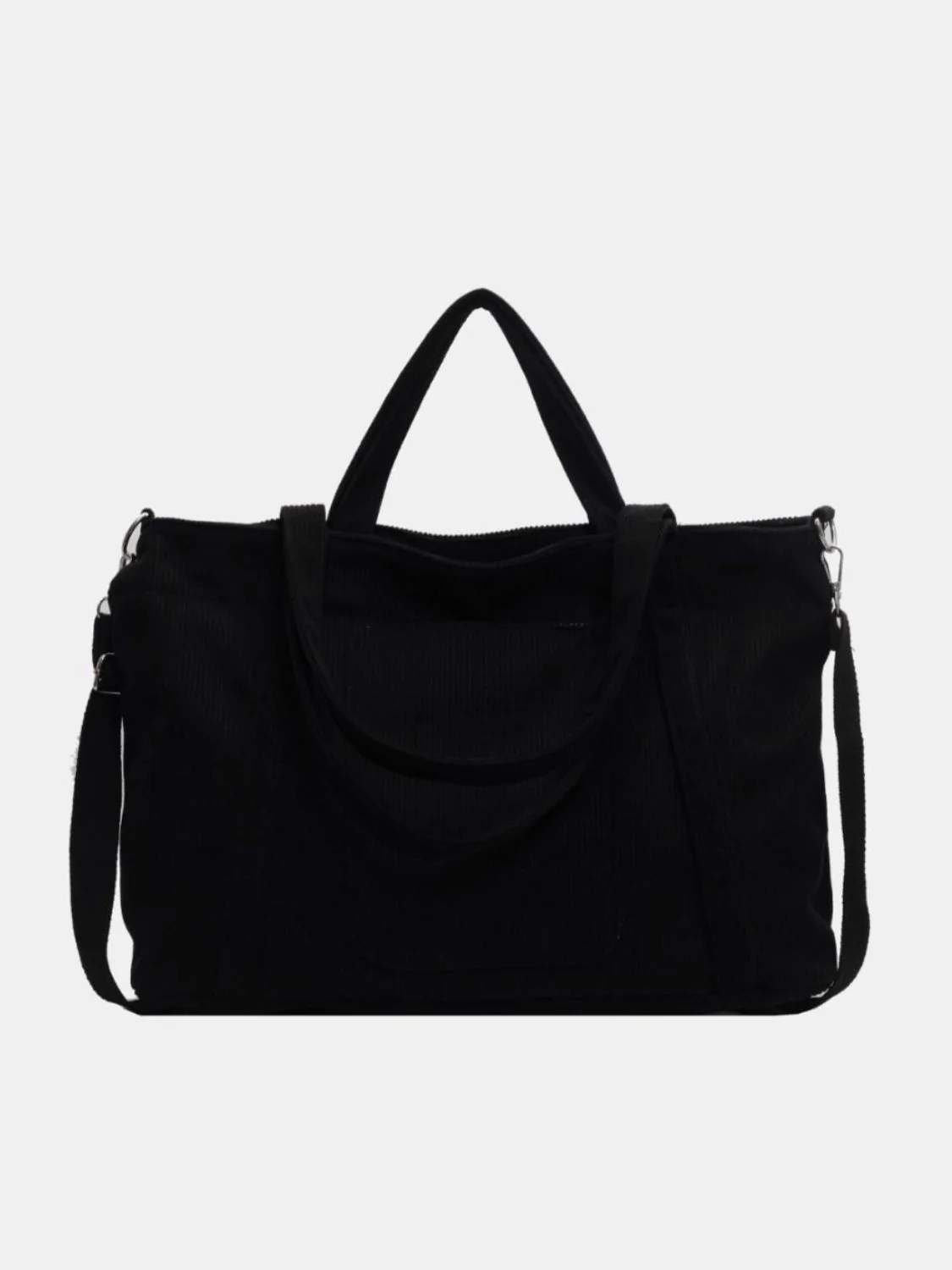 Corduroy Solid Large Tote Bag - Image 13
