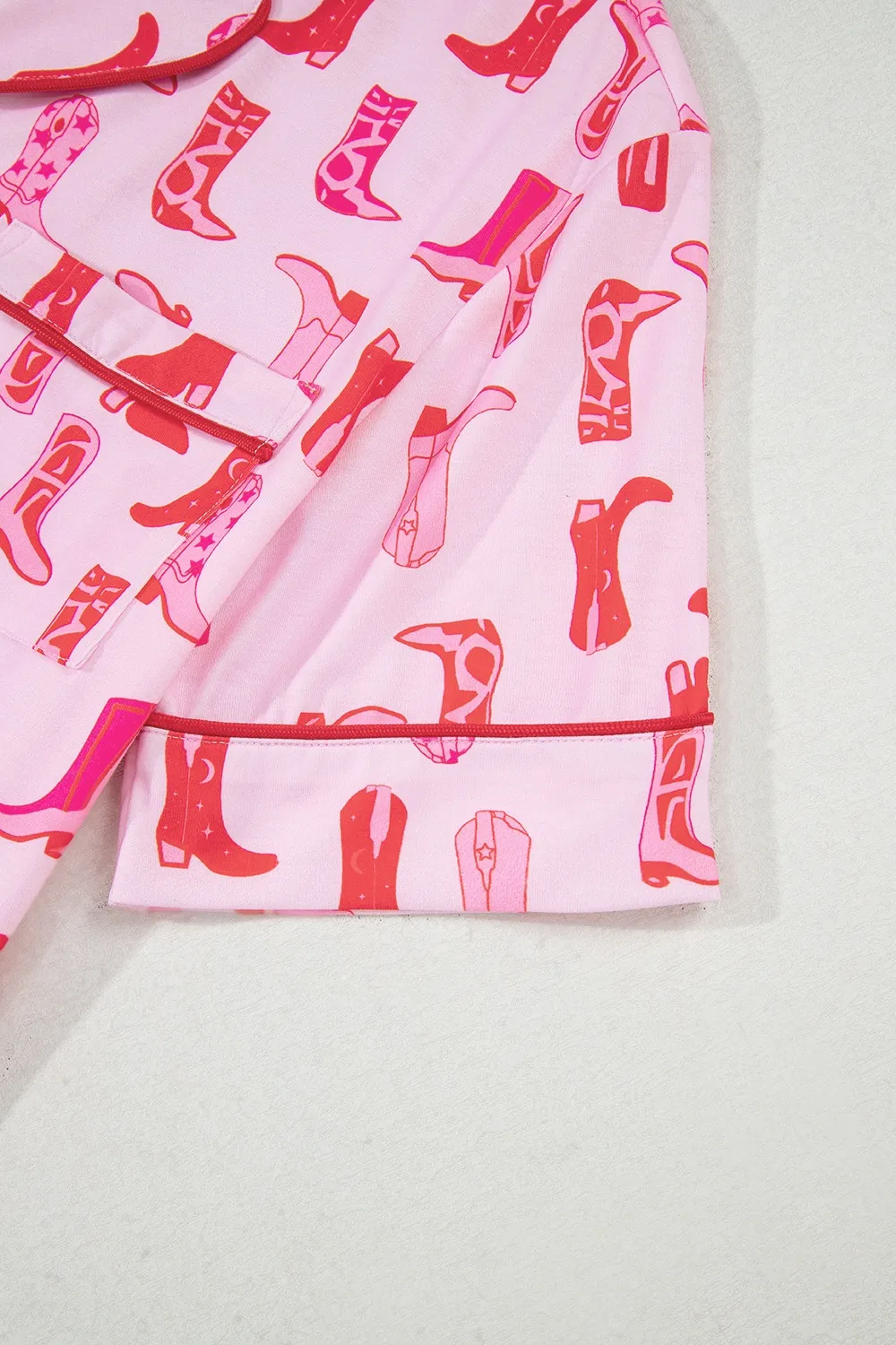 Cowgirl Boots Printed Shirt and Shorts Set - Image 15