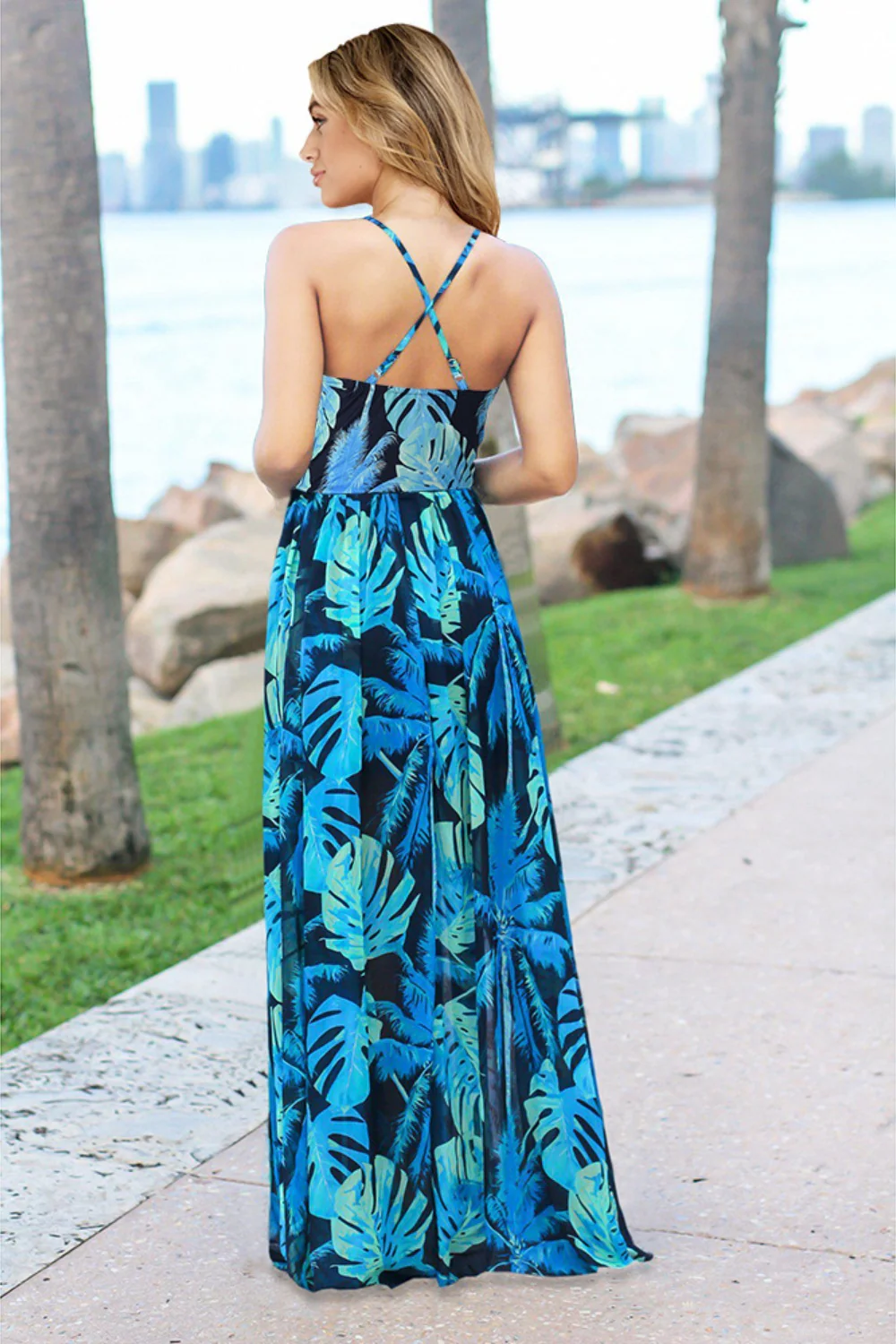 Crisscross Printed Surplice Cami Dress - Image 21