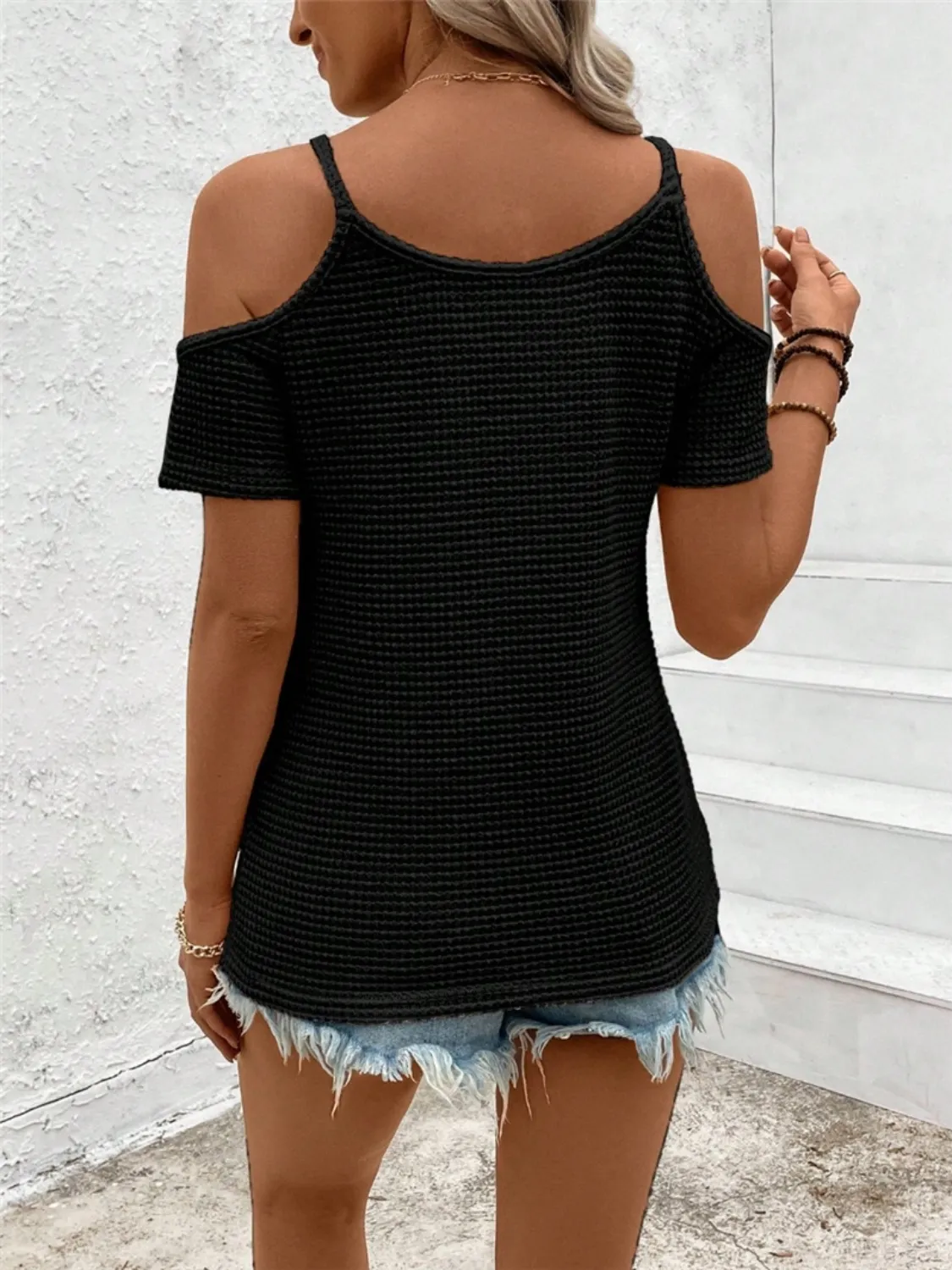 Crochet Cold Shoulder Top - Image 3