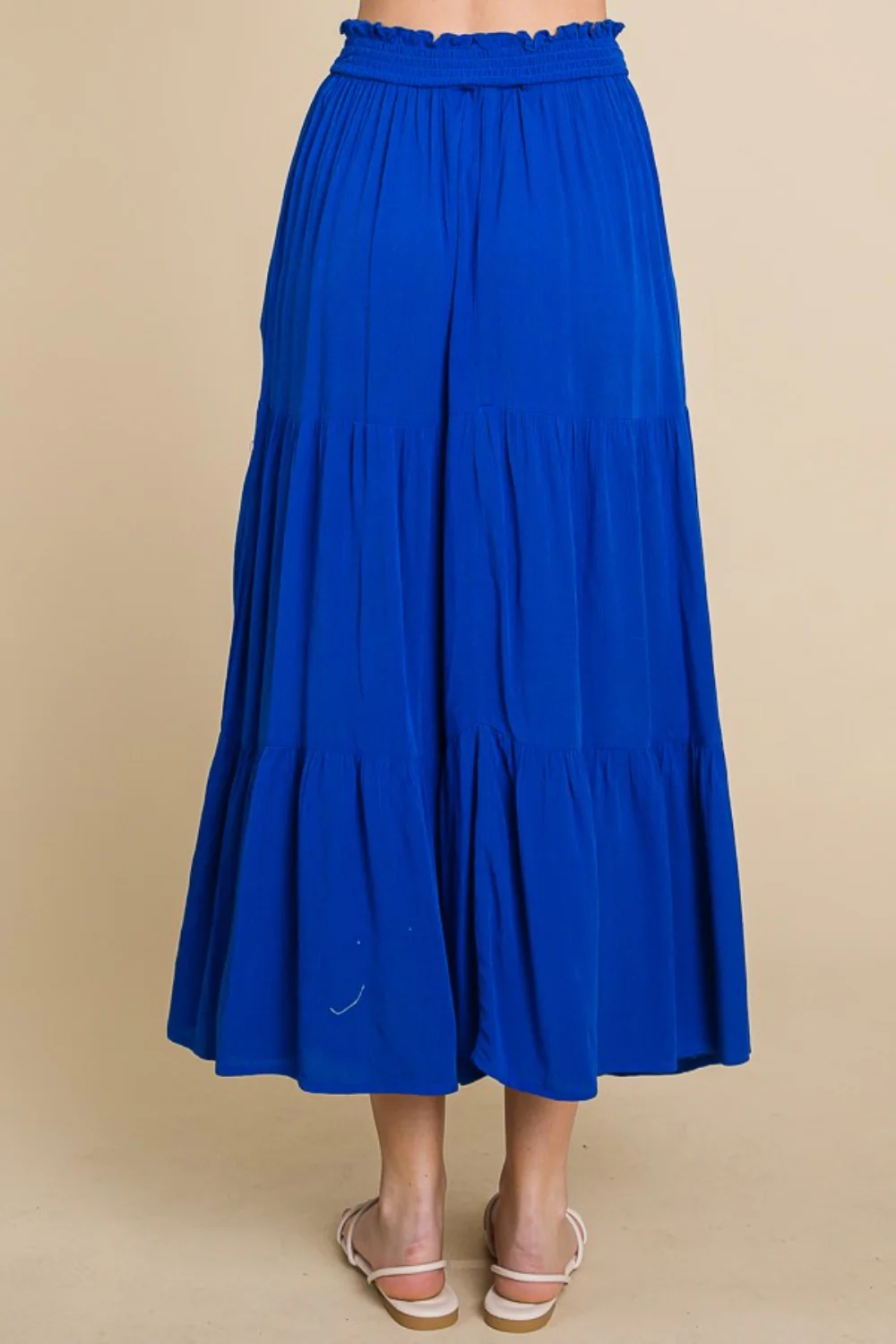 Culture Code Full Size Frill Ruched Midi Skirt - Image 3