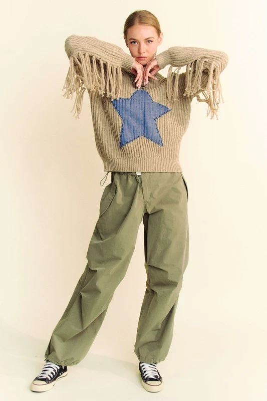 Davi & Dani Drawstring Baggy Pants with Pockets - Image 4