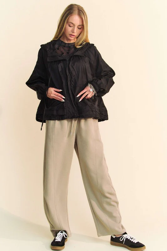 Davi & Dani Drawstring Wide Leg Sweatpants - Image 4