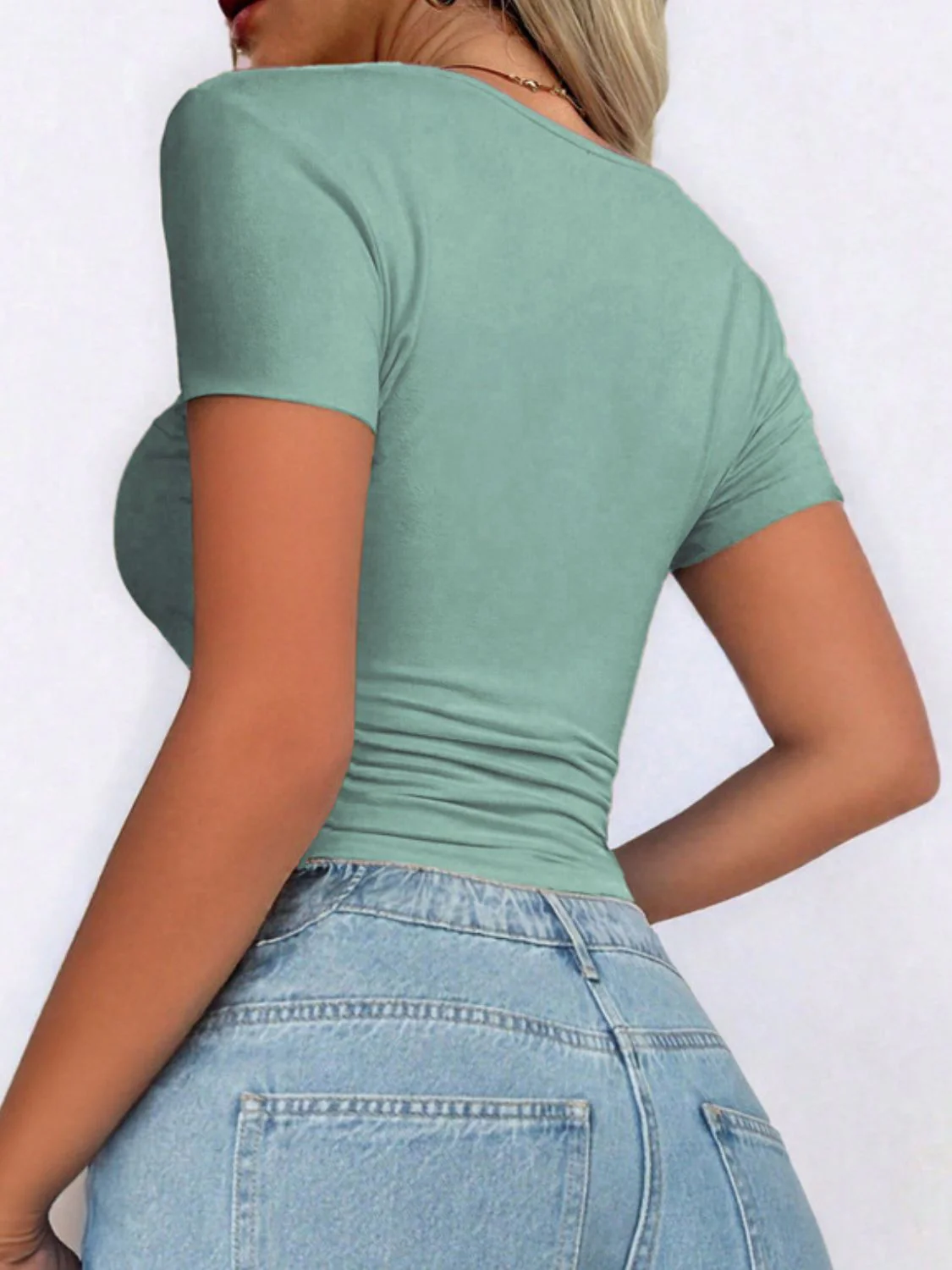 Devine Scoop Neck Short Sleeve T-Shirt - Image 7