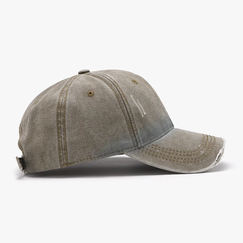 Distressed Washed Adjustable Baseball Cap - Image 3