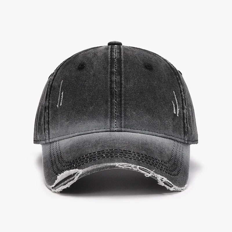 Distressed Washed Adjustable Baseball Cap - Image 8