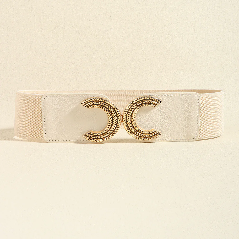 Double C Buckle Elastic Belt - Image 3
